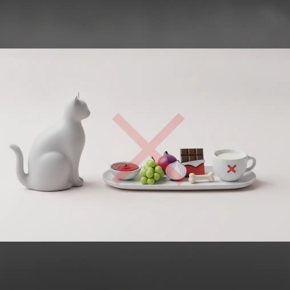 Wat mogen katten niet eten? De gids voor een veilige kattenkeuken